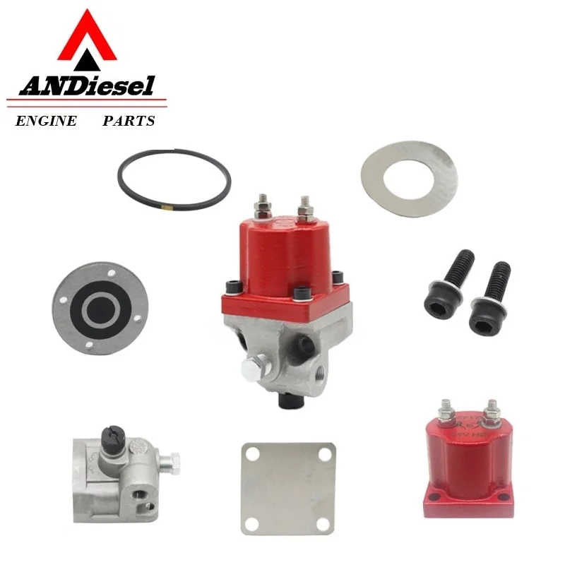 Válvula solenoide de cierre de bomba de combustible para motor Cummins K19 NT855 M11 3018453,3035342,3035344,3035346,3043000,3096857,3096859,3028387