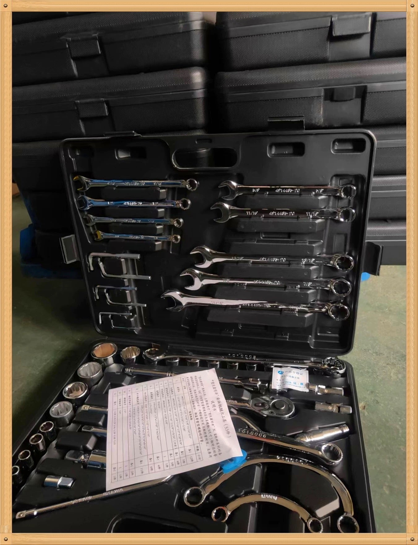 Chongqing Cummins Engine NT855 K19 K38 M11 random tool set of 53 pieces, 4914485, including special tools, random wrenches and sockets